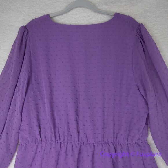 New! City Chic Wild Dobby Dress  lilac purple,  women plus‎ size 18 - Picture 11 of 16